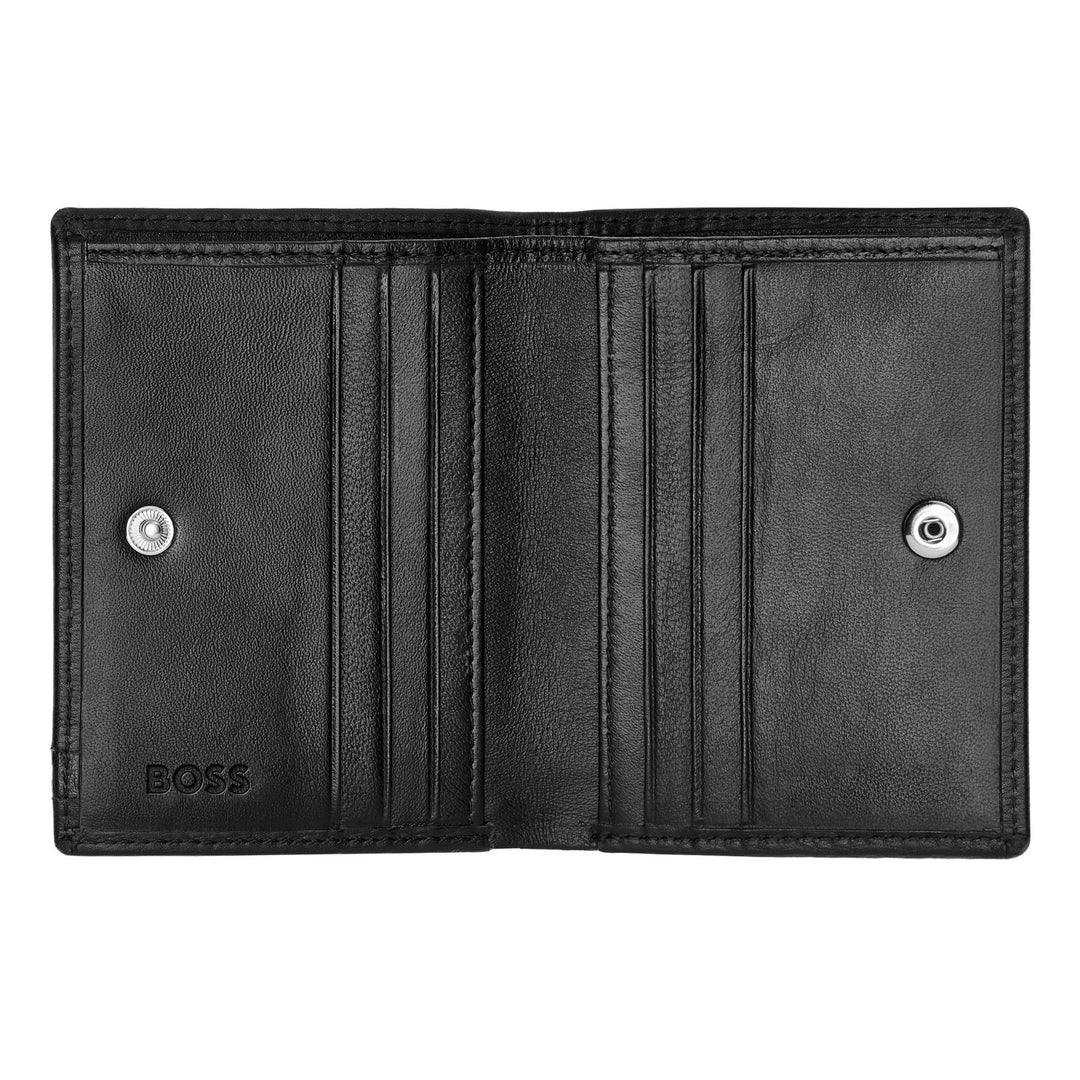 Hugo Boss Klappkartenhalter Iconic Schwarz HLE421A