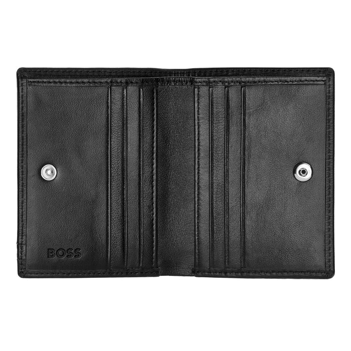 Hugo Boss Klappkartenhalter Iconic Schwarz HLE421A