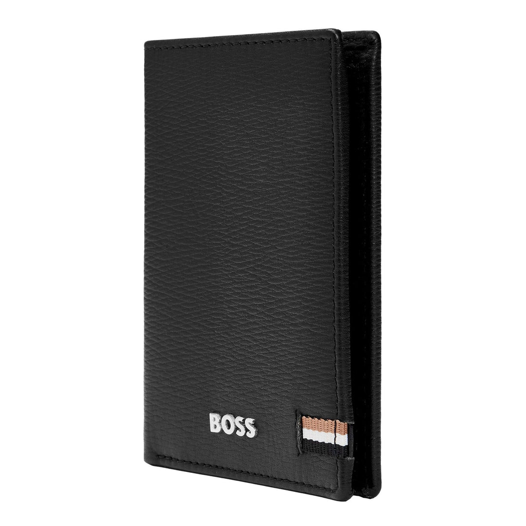 Hugo Boss Klappkartenhalter Iconic Schwarz HLE421A