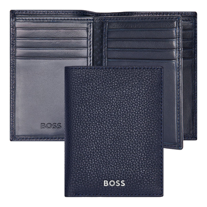 Tarjetero Hugo Boss Trifold Classic Grained Navy HLF416N