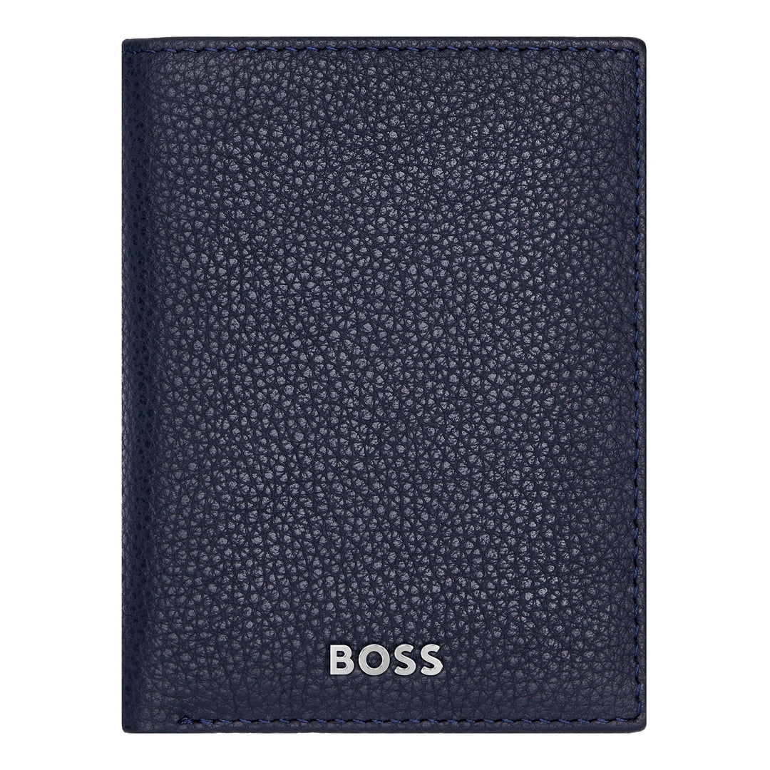 Tarjetero Hugo Boss Trifold Classic Grained Navy HLF416N