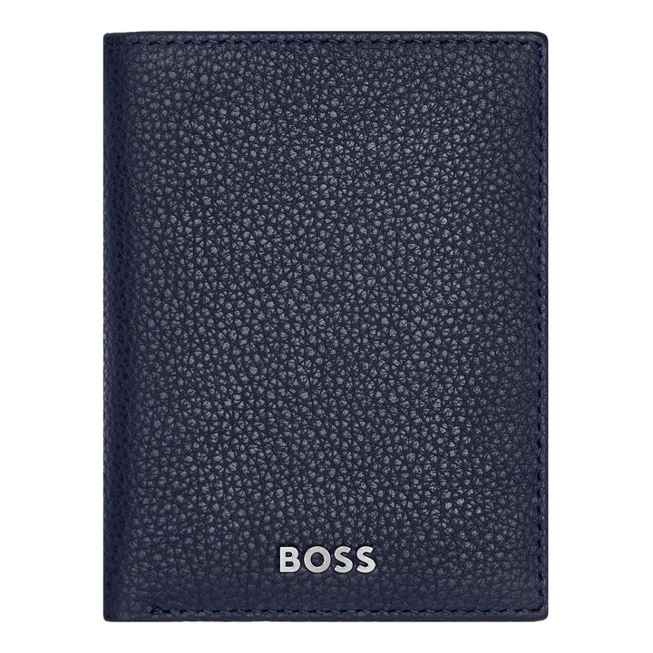 Tarjetero Hugo Boss Trifold Classic Grained Navy HLF416N
