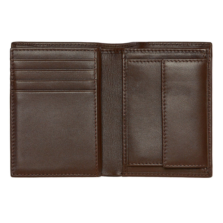Hugo Boss Porte-cartes avec rabat et poche pour argent Classic Smooth Brown HLG403Y