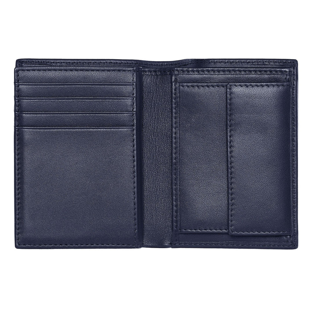 Hugo Boss Porte-cartes avec rabat et poche pour billets Classic Grained Navy HLG416N