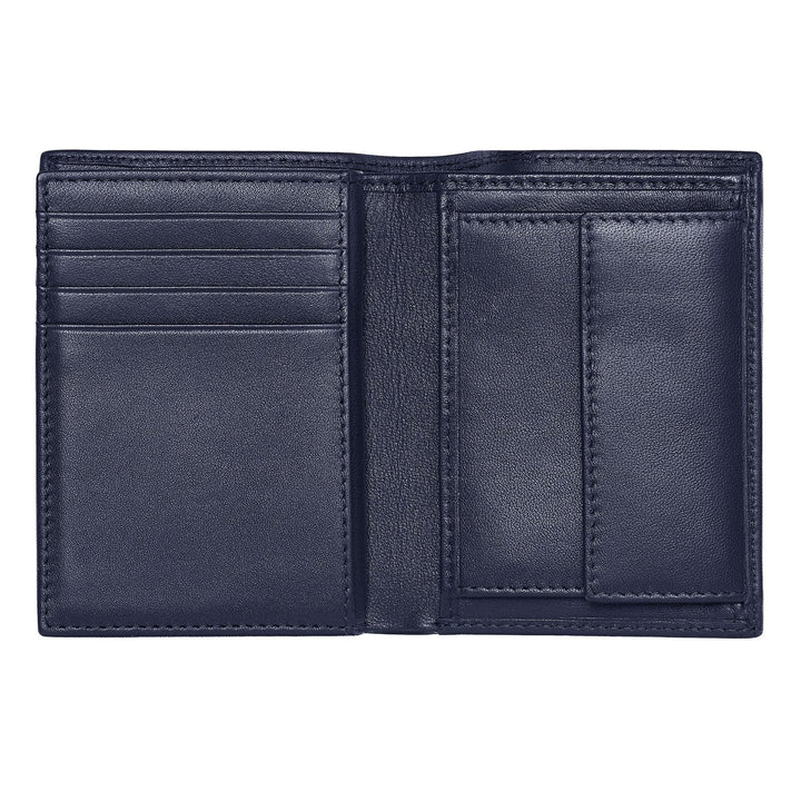 Hugo Boss Porte-cartes avec rabat et poche pour billets Classic Grained Navy HLG416N