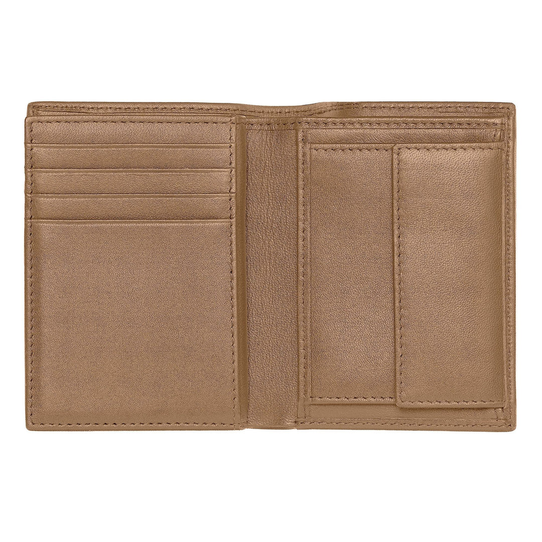 Hugo Boss Tarjetero con solapa y bolsillo para billetes Classic Grained Camel HLG416X