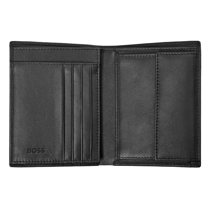 Hugo Boss Card holder with flap and money pocket Iconic Black HLG421A