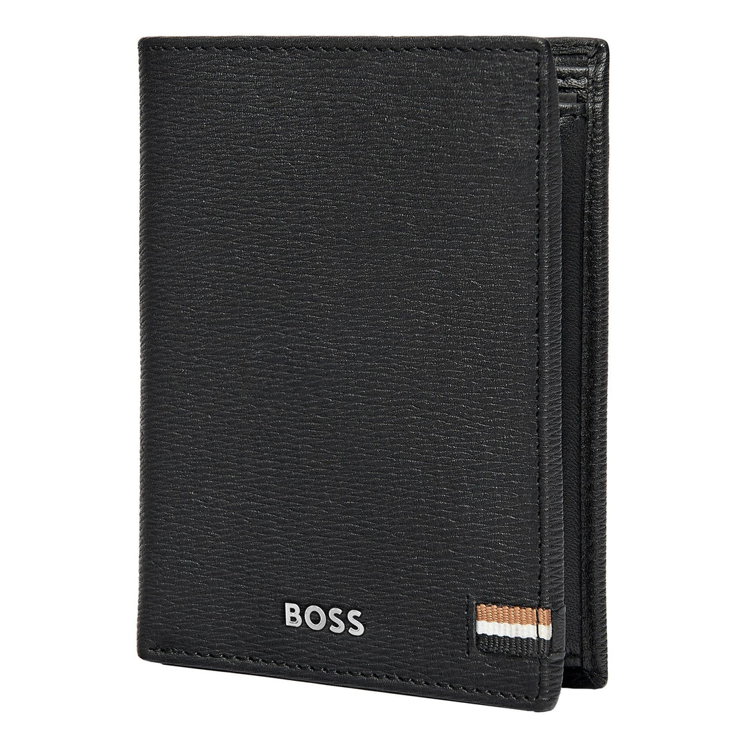 Hugo Boss Card holder with flap and money pocket Iconic Black HLG421A