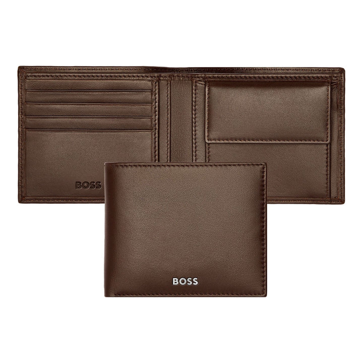 Hugo Boss Monedero Classic Smooth Marrón HLM403Y