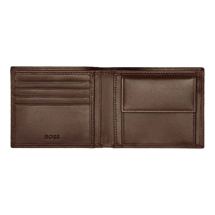 Hugo Boss Monedero Classic Smooth Marrón HLM403Y