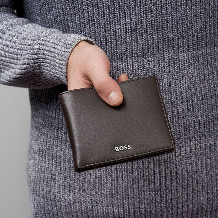 Hugo Boss Monedero Classic Smooth Marrón HLM403Y