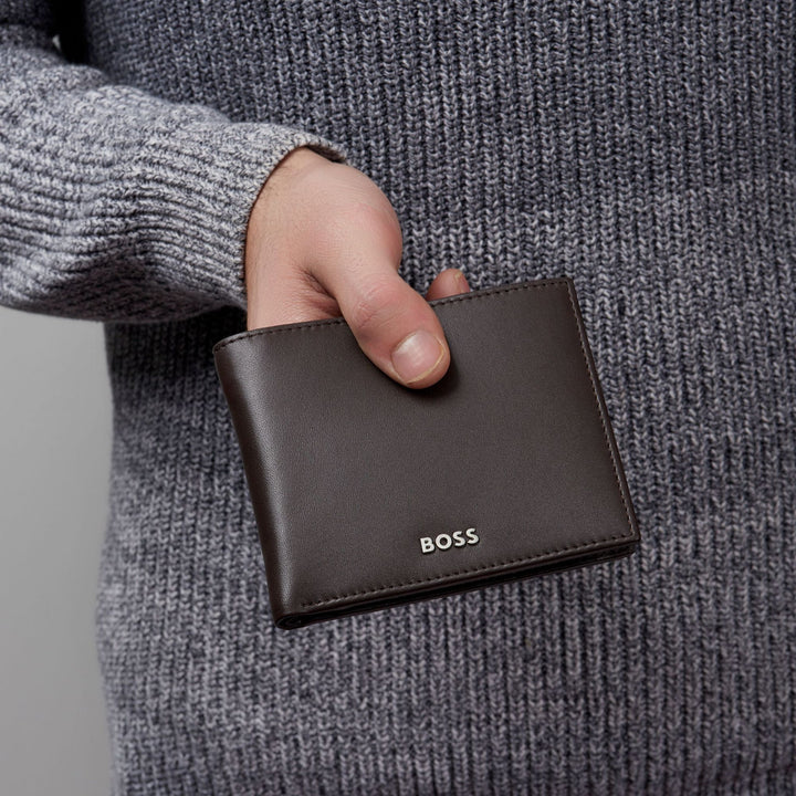 Hugo Boss Money wallet with flap Classic Smooth Brown HLN403Y