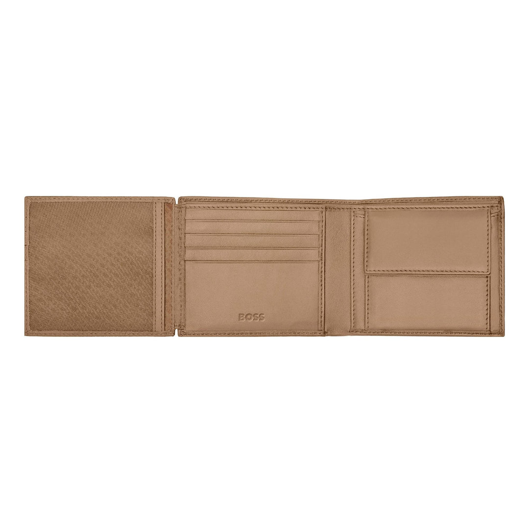 Hugo Boss Portefeuille à rabat Classic Grained Camel HLN416X