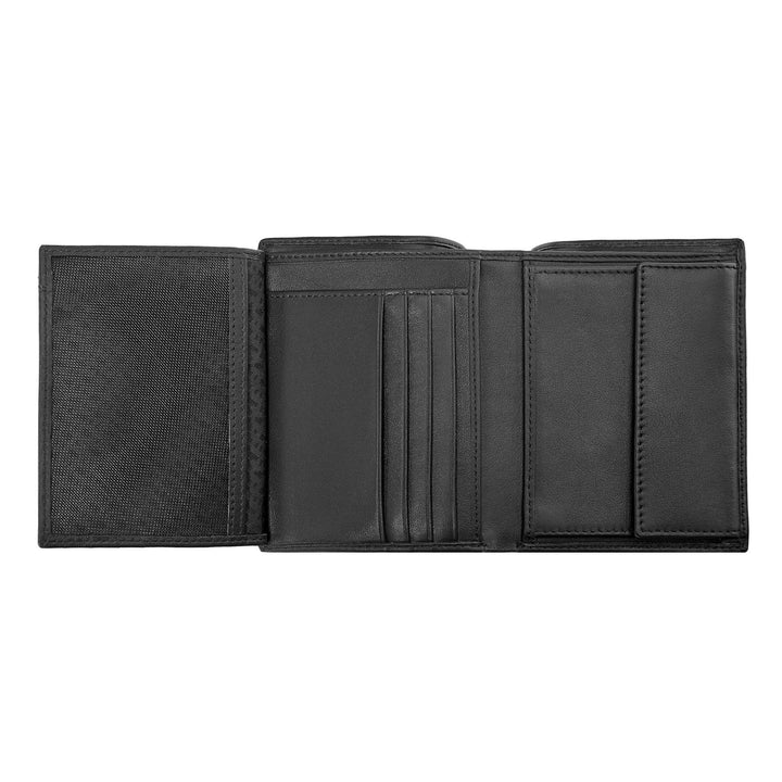 Hugo Boss Portefeuille vertical à rabat Classic Smooth Noir HLO403A