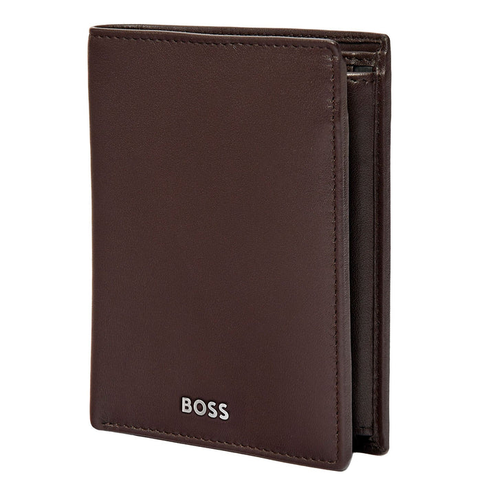Hugo Boss Portefeuille vertical à rabat Classic Smooth Brown HLO403Y