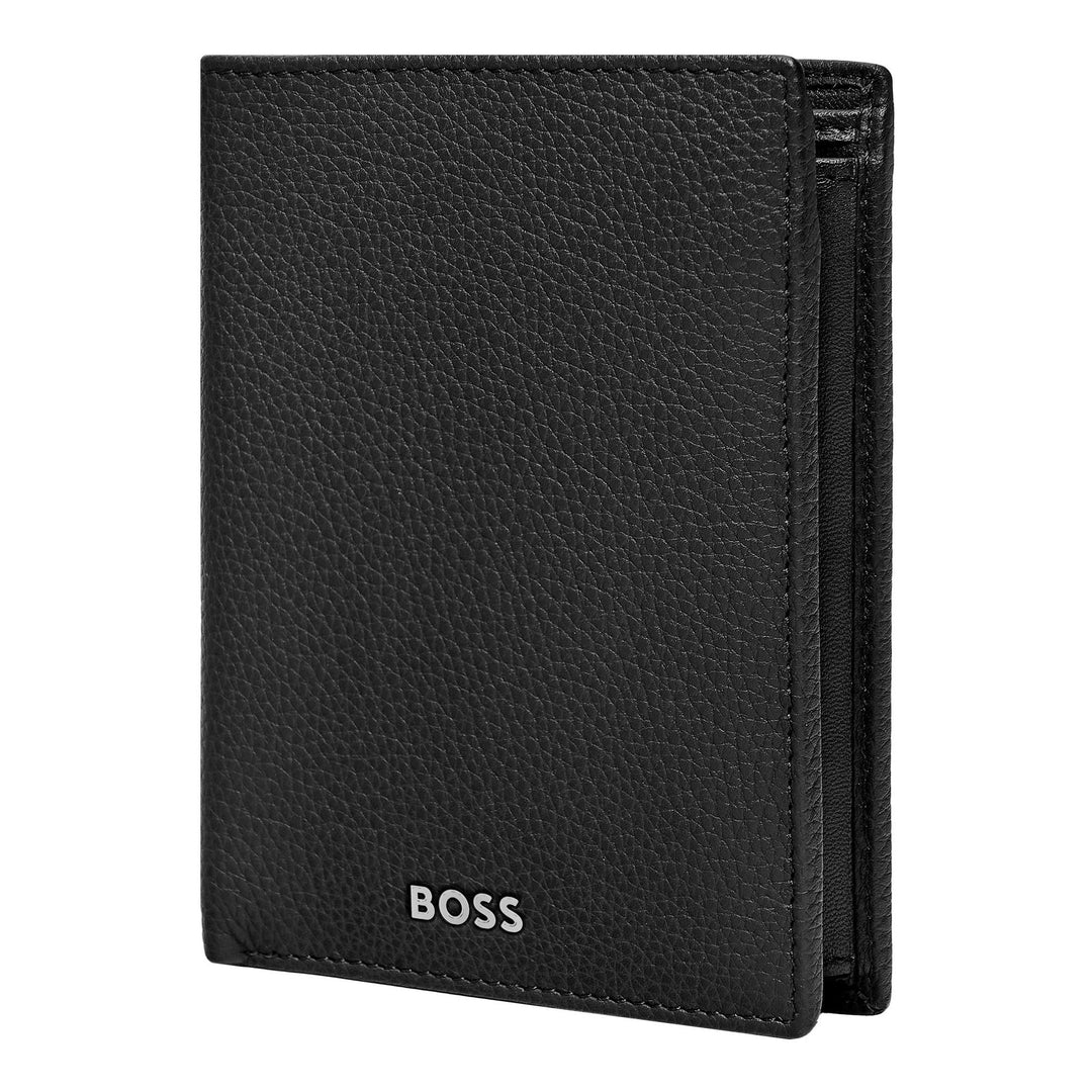 Hugo Boss Cartera Money con solapa vertical Classic Granulado Negro HLO416A