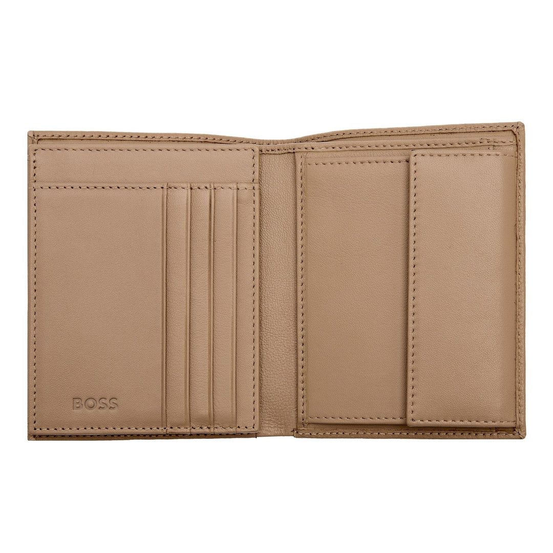 Hugo Boss Portafoglio verticale con patta Classic Granulato Cammello HLO416X