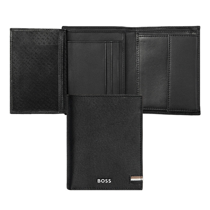 Hugo Boss Cartera vertical con solapa Iconic Black HLO421A