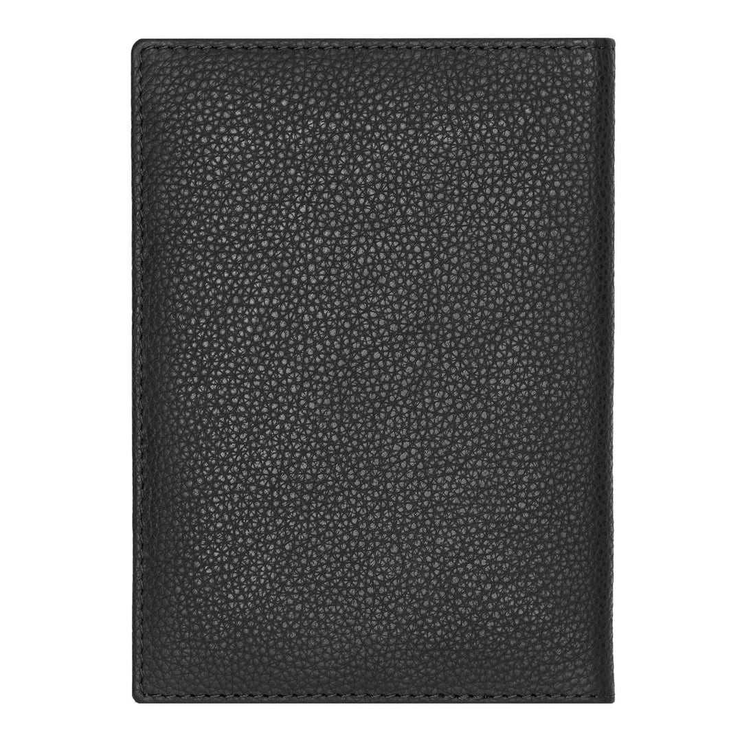 Hugo Boss Reisepasshülle Klassisch genarbtes Schwarz HLP416A