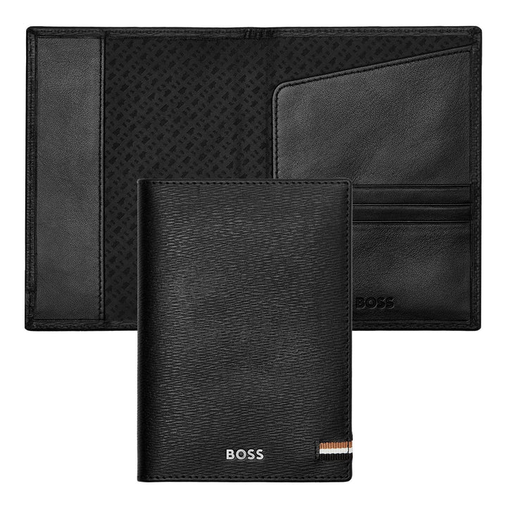 Porta Pasaporte Hugo Boss Negro Icónico HLP421A