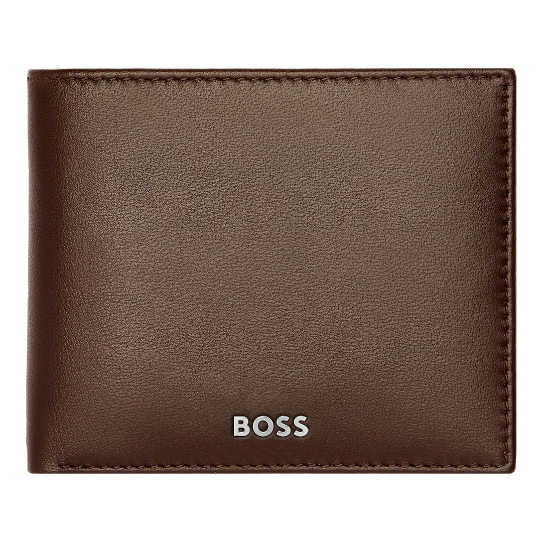 Hugo Boss Portefeuille marron lisse classique HLW403Y