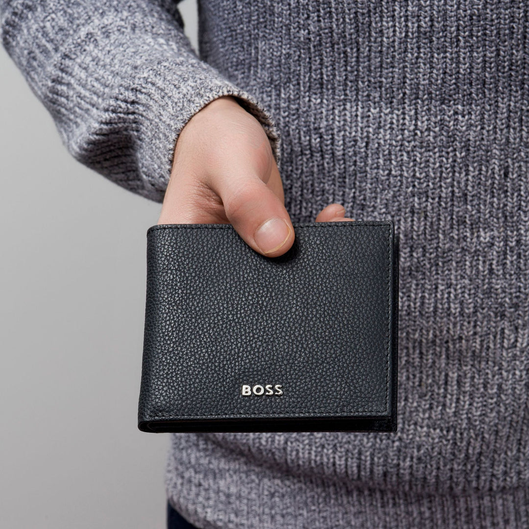 Cartera Hugo Boss Classic Granulada Negra HLW416A