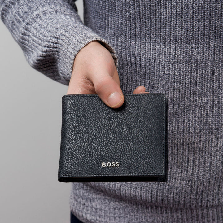 Cartera Hugo Boss Classic Granulada Negra HLW416A