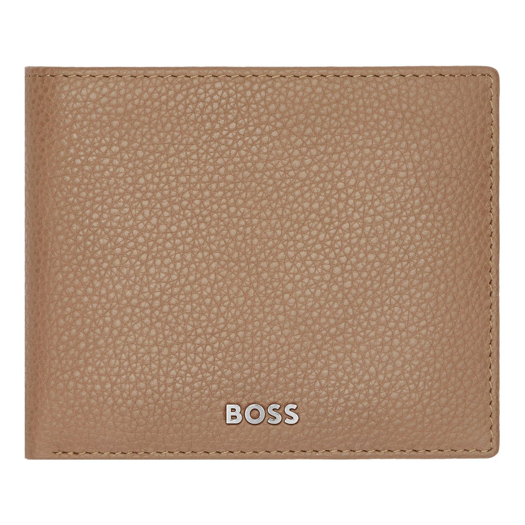 Hugo Boss Portefeuille granulé classique Camel HLW416X