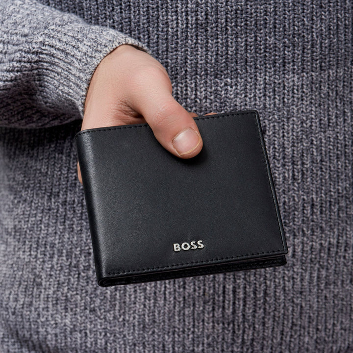 Hugo Boss Classic Smooth Flap Wallet Schwarz HLY403A