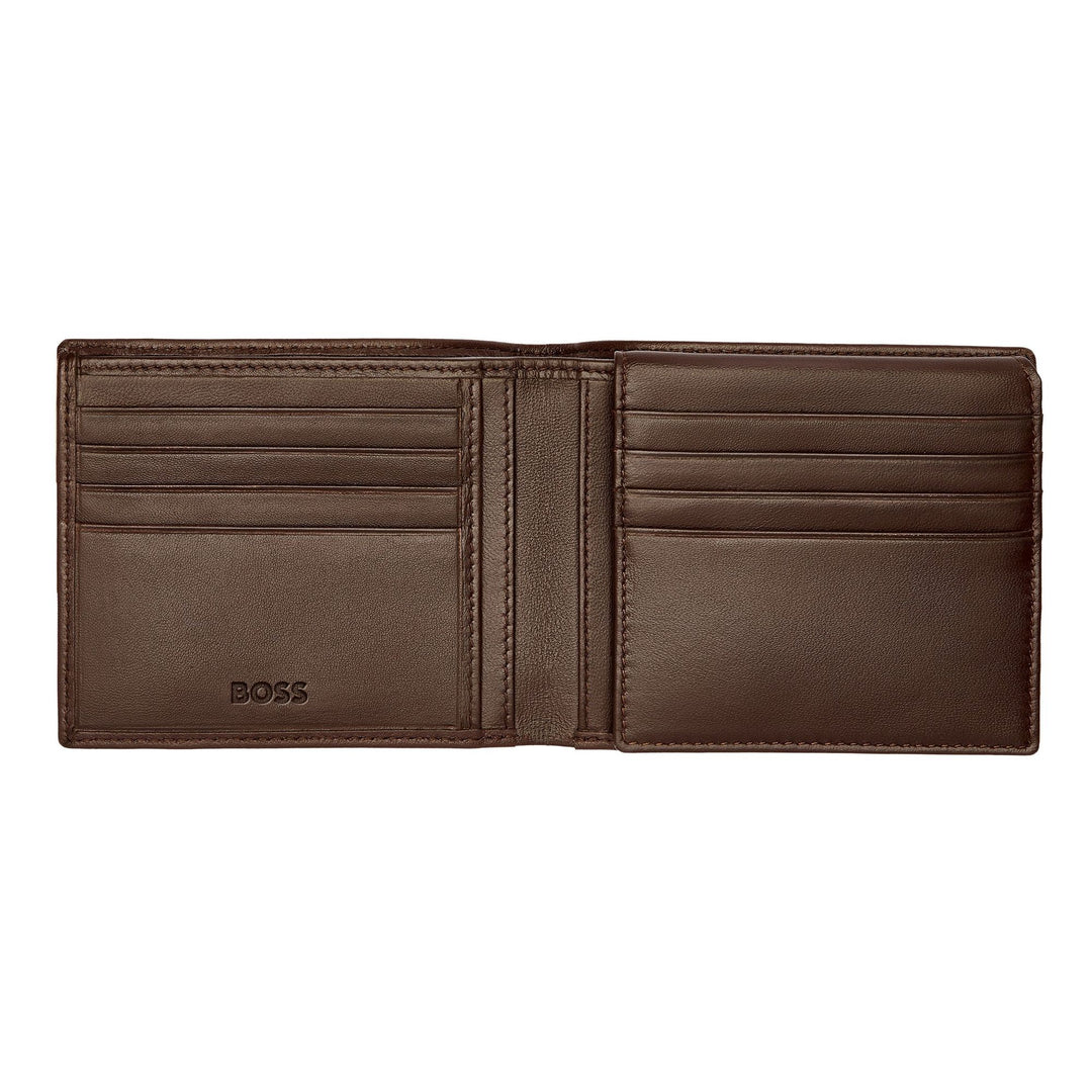Hugo Boss Flap Wallet Classic Smooth Brown HLY403Y