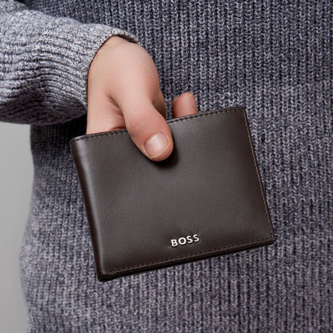 Hugo Boss Flap Wallet Classic Smooth Brown HLY403Y
