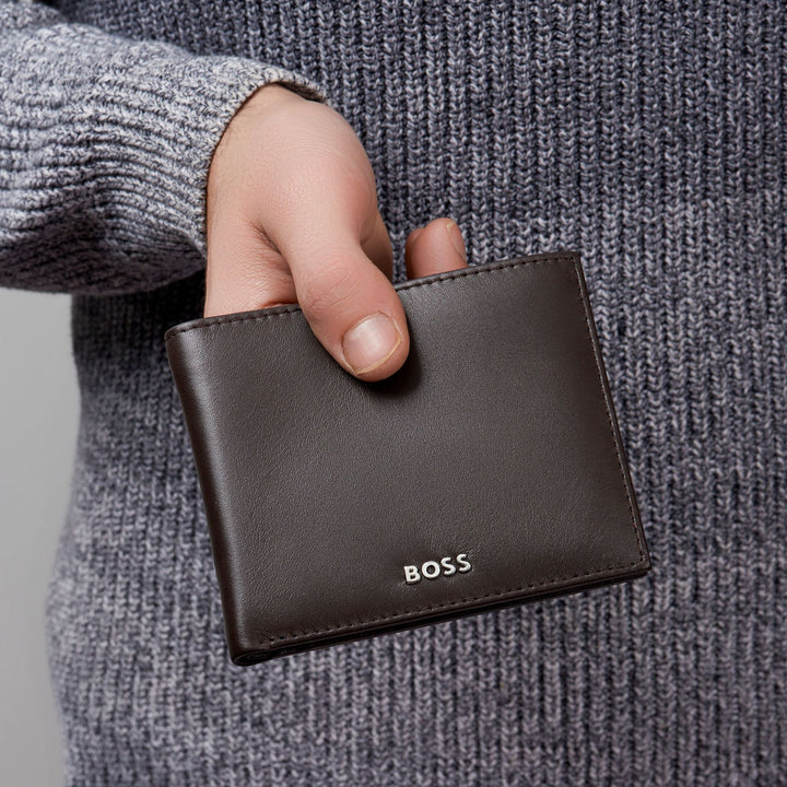Hugo Boss Flap Wallet Classic Smooth Brown HLY403Y
