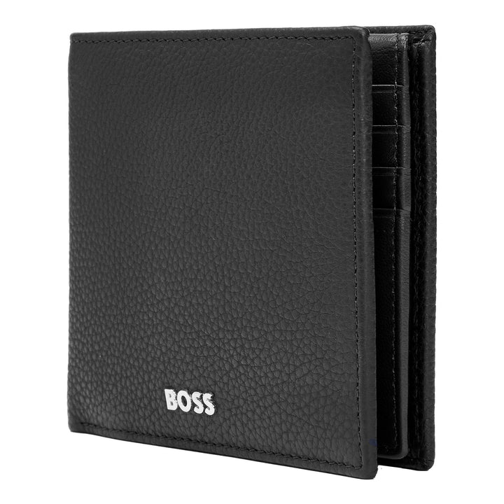 Portefeuille à rabat classique Hugo Boss Noir granulé HLY416A