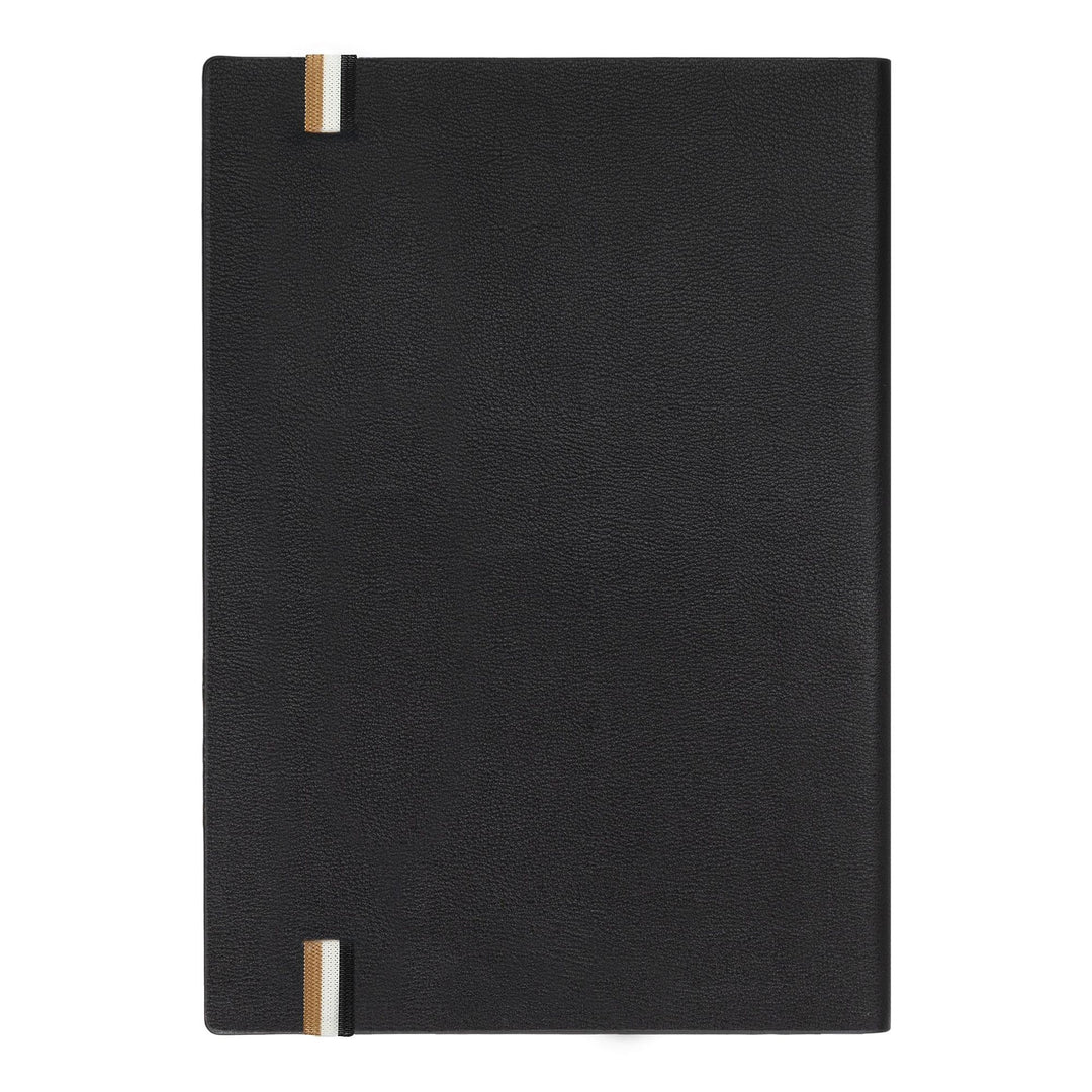 Hugo Boss Cuaderno A5 icónico con rayas negras HNH321AL