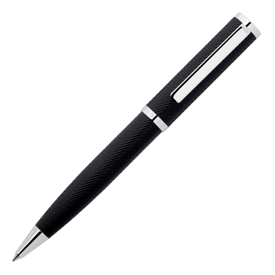 Hugo Boss Penna a sfera Formation Herringbone Chrome HSI1064B