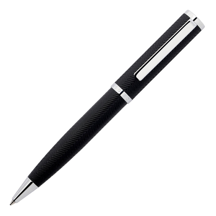 Hugo Boss Penna a sfera Formation Herringbone Chrome HSI1064B