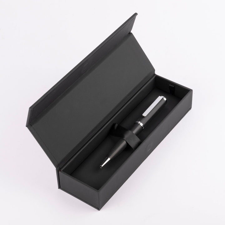 Hugo Boss Penna a sfera Formation Herringbone Chrome HSI1064B