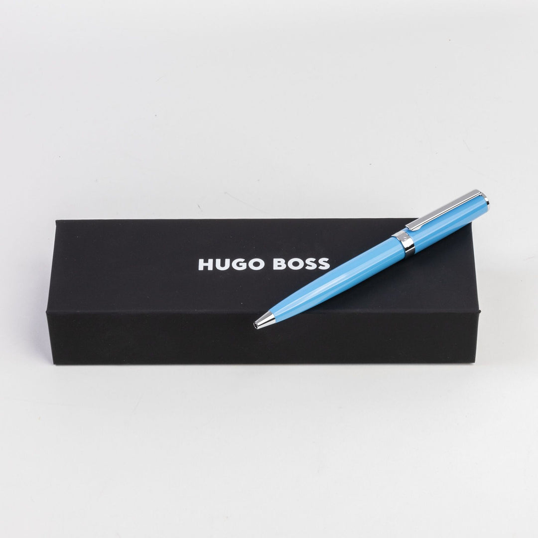 Stylo à bille Hugo Boss Gear Icon bleu clair HSN2544M