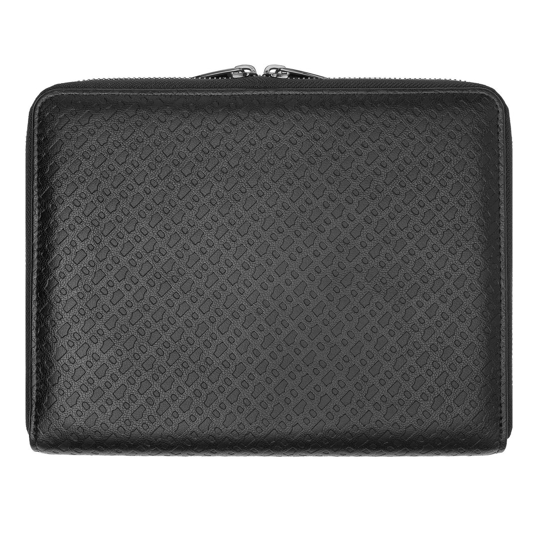 Hugo Boss Conférencier A5 Monogramme Zippé Noir HTM411A