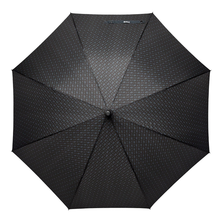 Hugo Boss Monogramm Regenschirm Dunkelgrau HUN310J