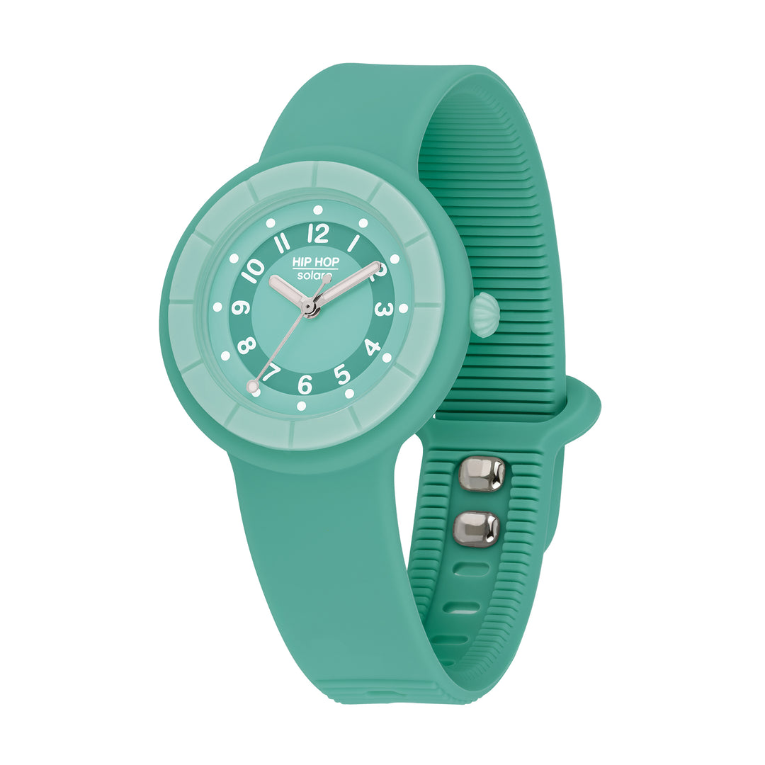 Hip Hop WATER GREEN Hero.Dot Solar Collection 34mm HWU1207