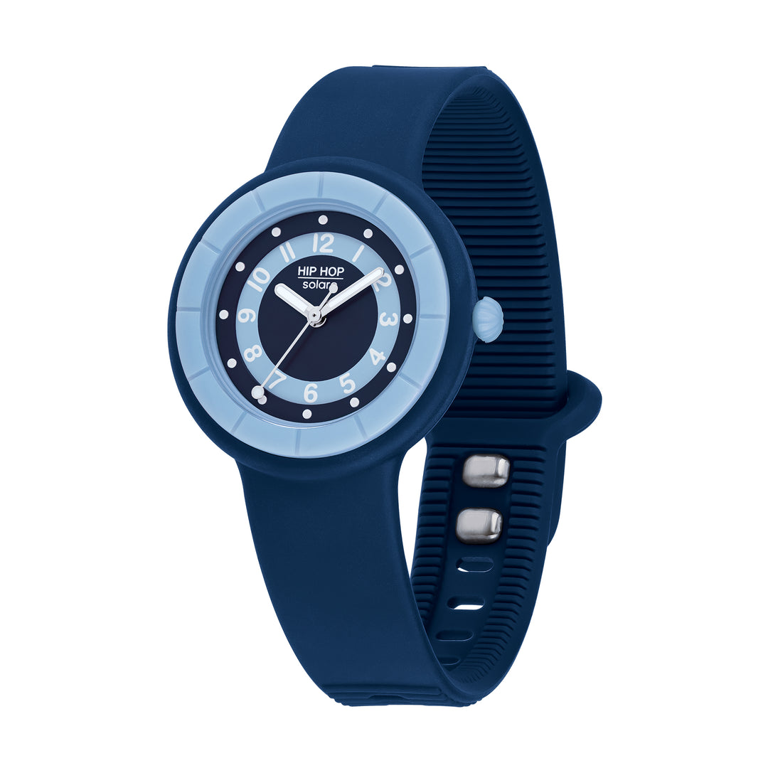 Montre Hip Hop ELECTRIC Blue Hero.Dot Solar Collection 34mm HWU1209