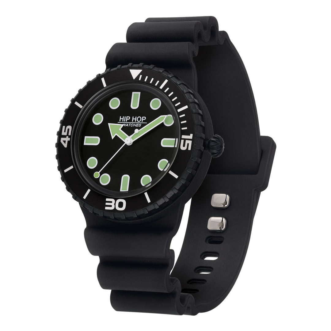 Reloj Hip Hop Master Negro/Blanco 41mm HWU1233
