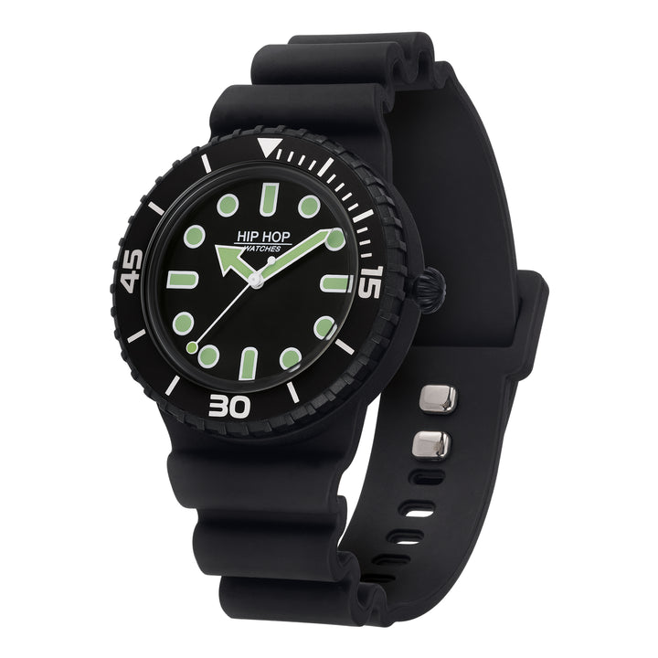 Reloj Hip Hop Master Negro/Blanco 41mm HWU1233