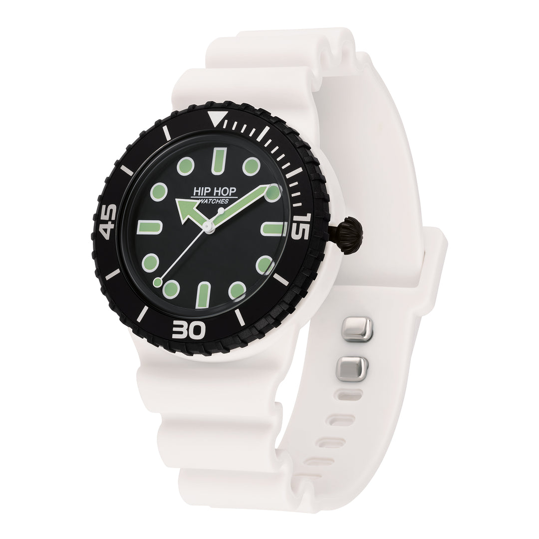 Reloj Hip Hop Master Negro/Blanco 41mm HWU1233