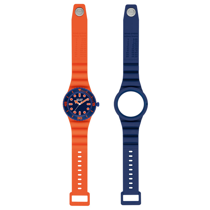 Montre Hip Hop Master Orange/Bleu 41mm HWU1234