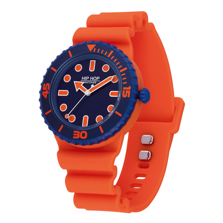 Montre Hip Hop Master Orange/Bleu 41mm HWU1234