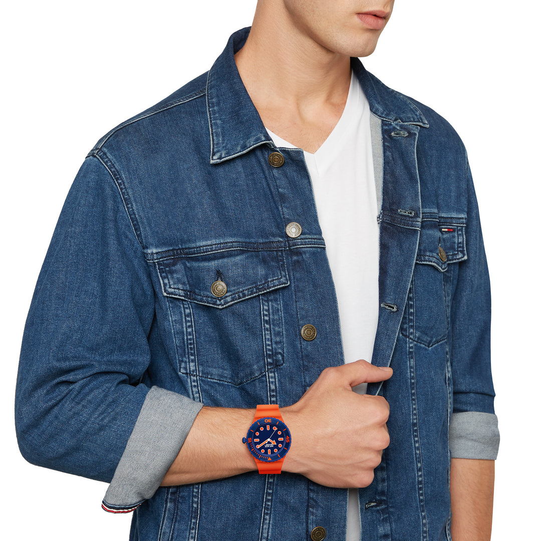 Montre Hip Hop Master Orange/Bleu 41mm HWU1234