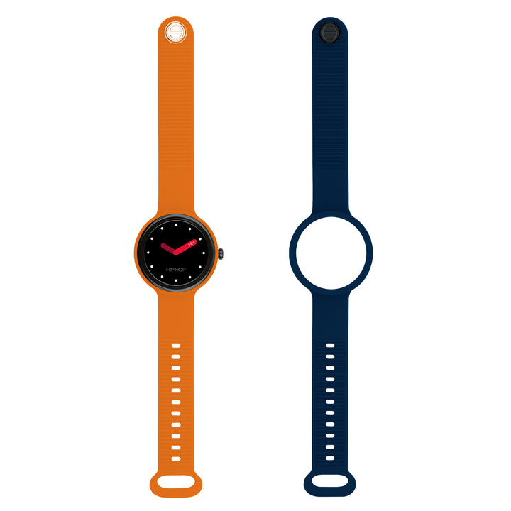 Montre intelligente Hip Hop Hero.Next Orange/Bleu Profond 41mm HWU1314
