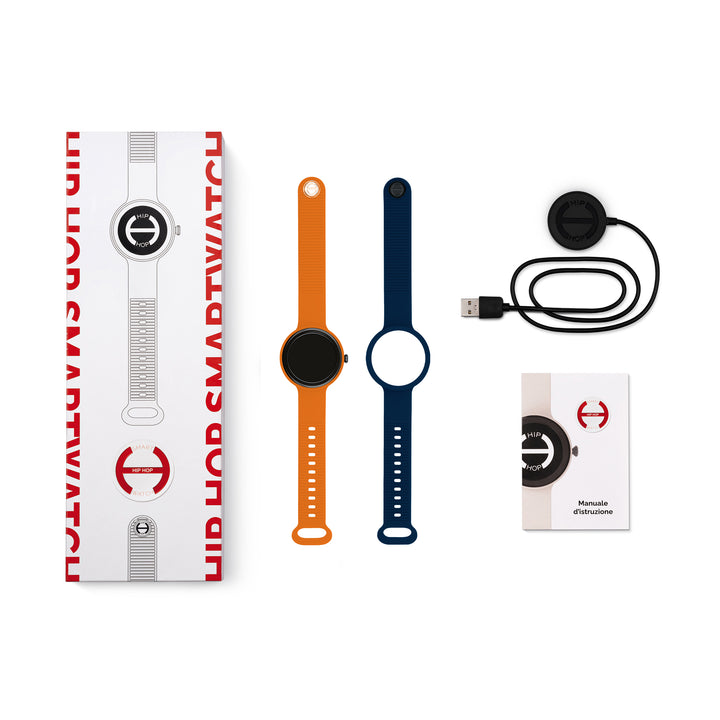 Montre intelligente Hip Hop Hero.Next Orange/Bleu Profond 41mm HWU1314